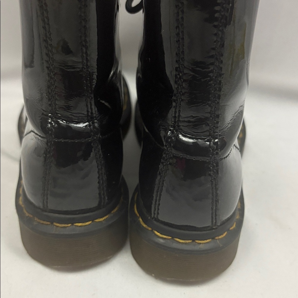 Dr. Martens Women’s 1460W Combat Boots Size 6 US 4 UK Patent Leather Black - Picture 6 of 15